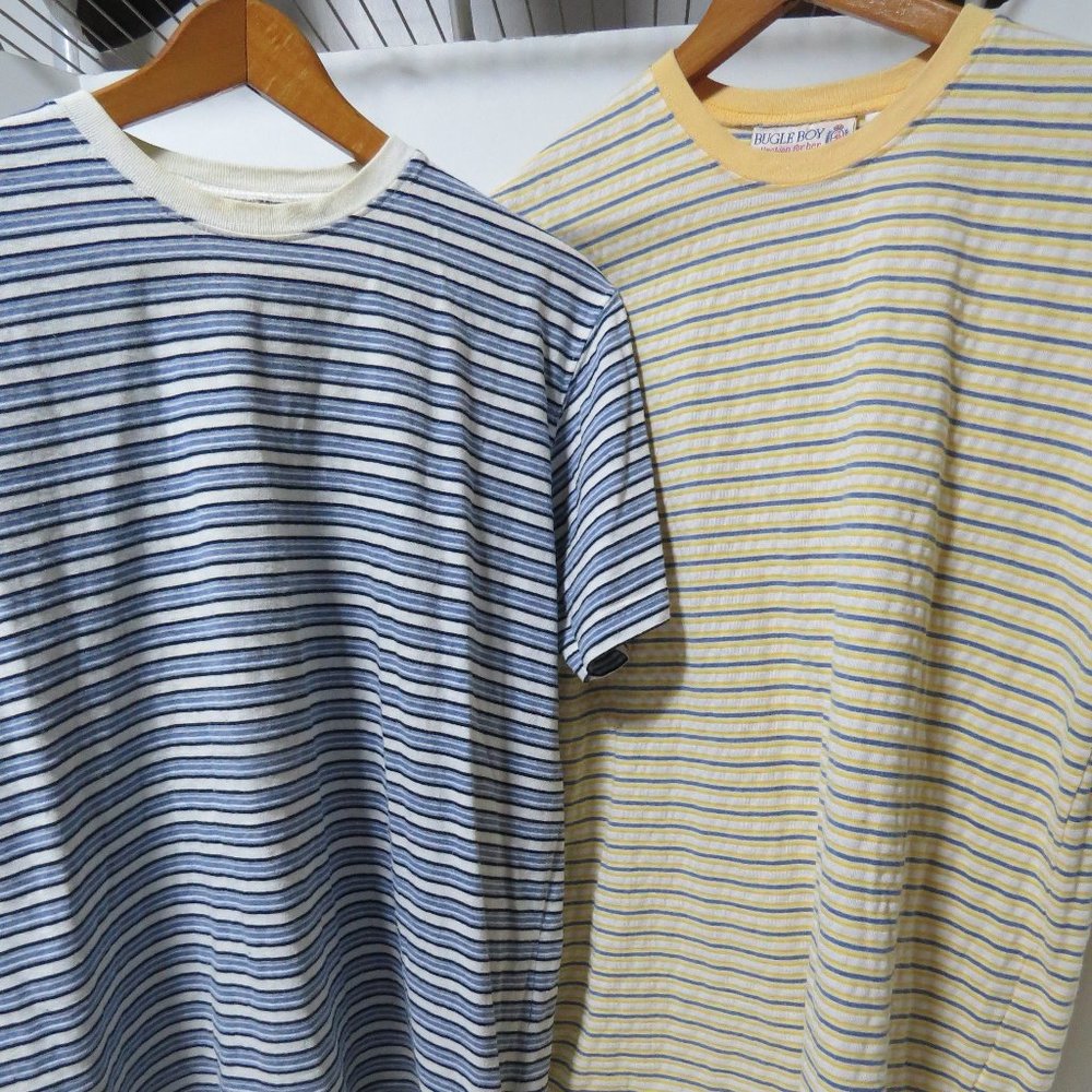 Lot of 2 VTG Bugle Boy Women's T-shirts sz L  713